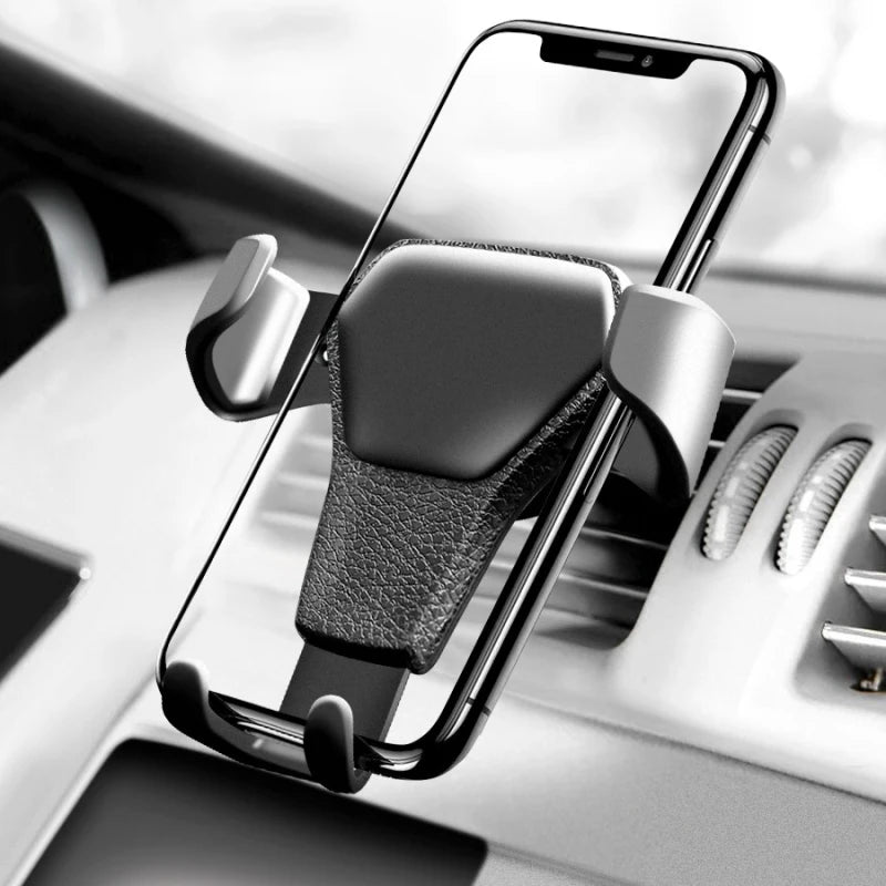 Universal Gravity Car Holder Air Vent Clip 360° Rotation Mount Mobile Phone Stand GPS Support For iPhone 16 15 Xiaomi 17 Samsung