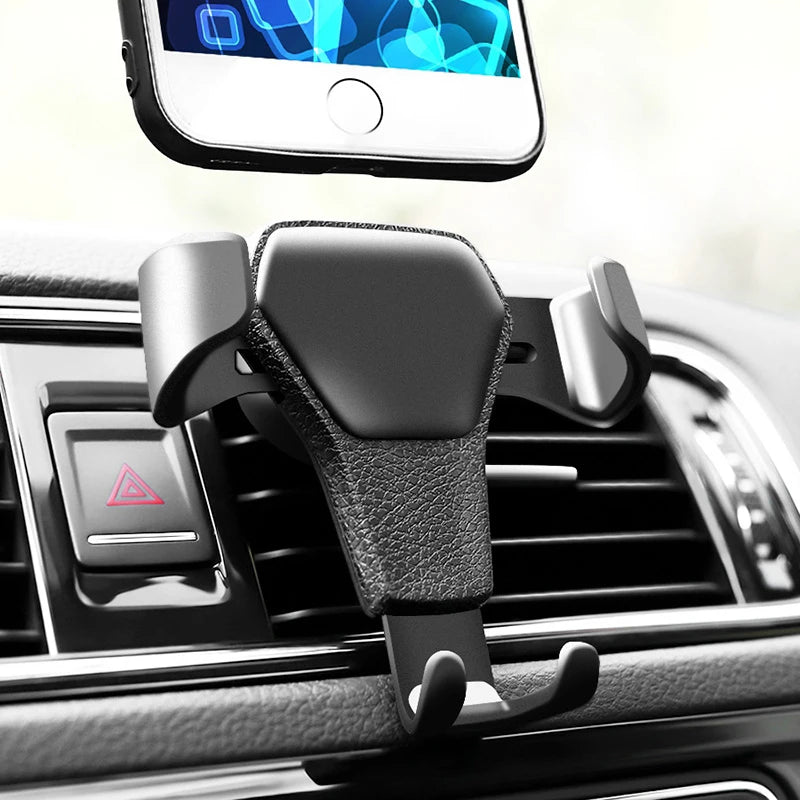 Universal Gravity Car Holder Air Vent Clip 360° Rotation Mount Mobile Phone Stand GPS Support For iPhone 16 15 Xiaomi 17 Samsung