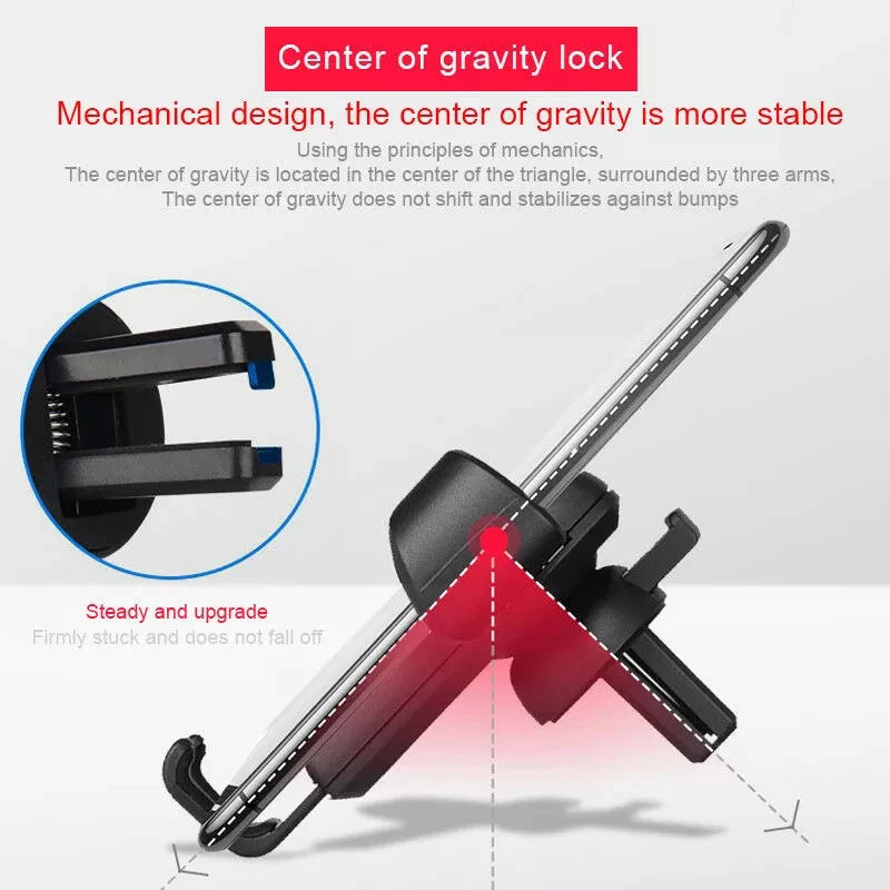 Universal Gravity Car Holder Air Vent Clip 360° Rotation Mount Mobile Phone Stand GPS Support For iPhone 16 15 Xiaomi 17 Samsung