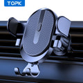 Car Phone Holder Mount, TOPK 2023 Upgrade Auto Locking Universal Phone Holder with Hook Clip for Car Air Vent for iPhone Samsung