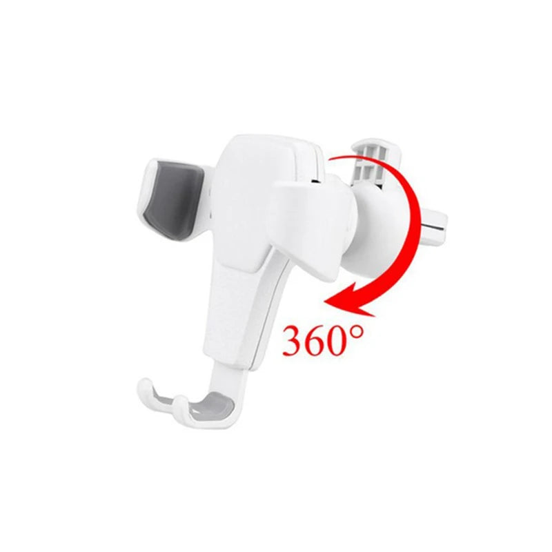 Universal Gravity Car Holder Air Vent Clip 360° Rotation Mount Mobile Phone Stand GPS Support For iPhone 16 15 Xiaomi 17 Samsung